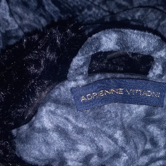 Adrienne Vittadini Black and Gray Textured Poncho - Picture 3 of 3